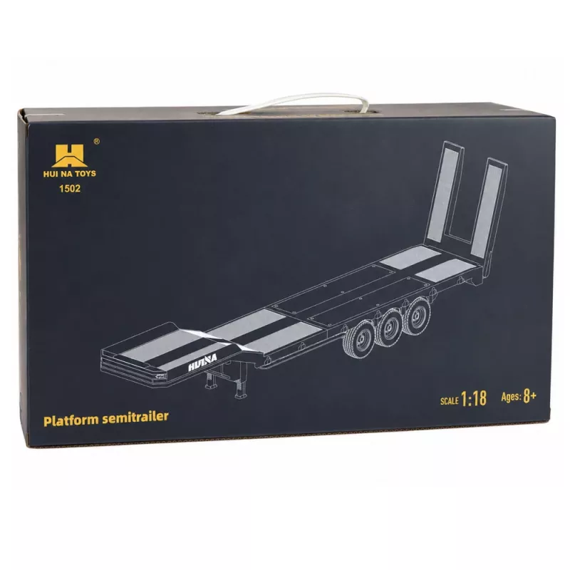Nízkoložný náves pre Scania 770S Huina sivý 1:18