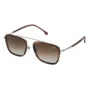 LOZZA SL2291M-579Y pánske obdĺžnikové acetátové slnečné okuliare Havana 54 mm