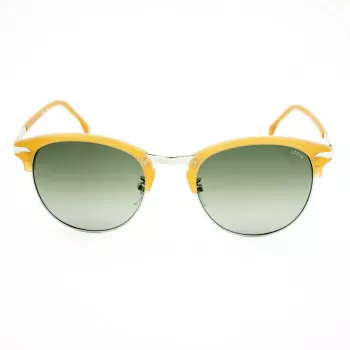 LOZZA SL2293M-579V pánske slnečné okuliare, hranaté, havana acetátový rám, zelené polykarbonátové sklá, 52 mm