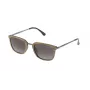 LOZZA SL4028M520ANB unisex obdĺžnikové slnečné okuliare - čierny acetátový rám, sivé polykarbonátové sklá, ochrana UV400