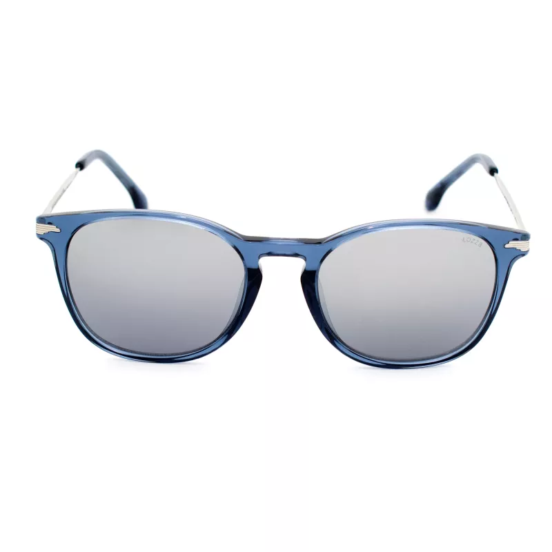 LOZZA SL4159M-955X unisex hranaté slnečné okuliare čierna sivá tónovaná 52mm