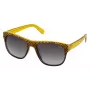 LOZZA unisex SL4000M5507V8 slnečné okuliare - čierny acetátový rám, sivé gradientné šošovky, 55/19/140 mm