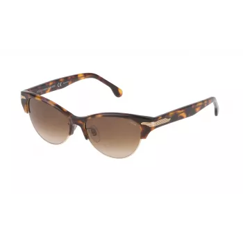 LOZZA dámske mačacie slnečné okuliare SL4071M5309AJ - Havana acetátový rám, sivé gradientové sklá, UV400 ochrana
