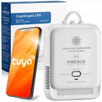 LPG-propán-butánový senzor Firesco JY-ZL2010W s WiFi Tuya App