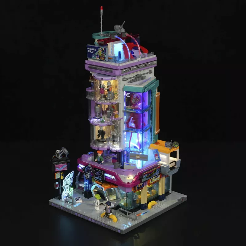 Lumibricks Cyberpunk Neoncity Cyber Couture Galleria LED osvetľovacia sada