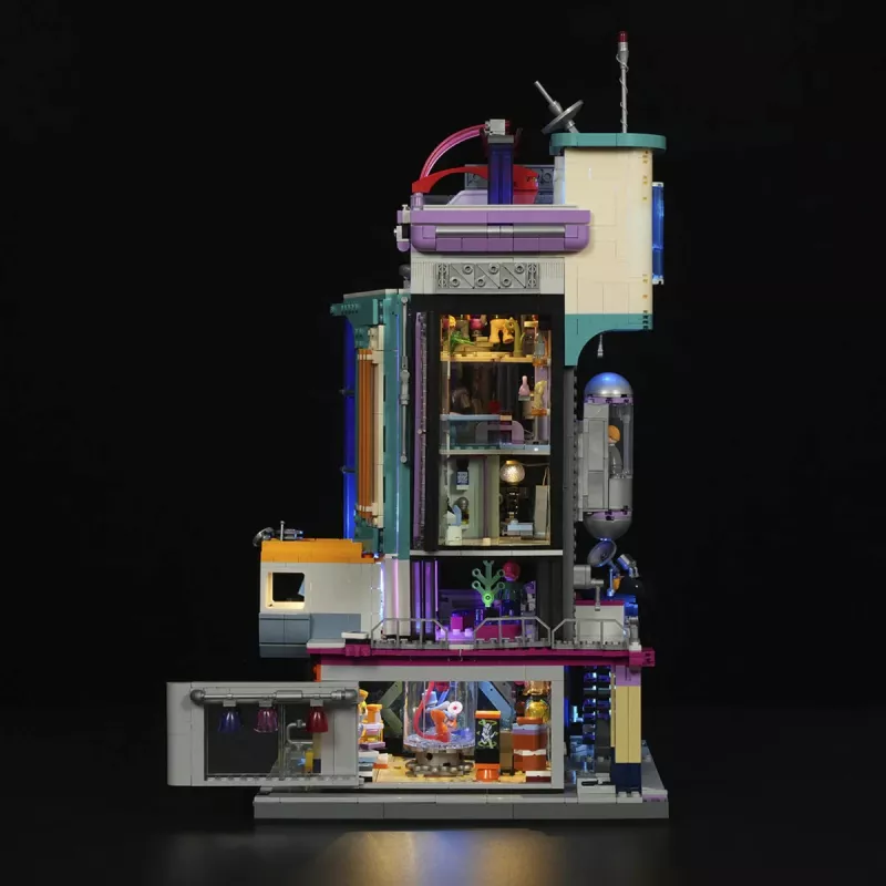 Lumibricks Cyberpunk Neoncity Cyber Couture Galleria LED osvetľovacia sada