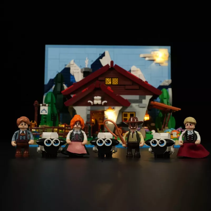 Lumibricks LED osvetľovacia sada pre LEGO Ideas A-Frame Cabin (sada 21338) - pastierska chata