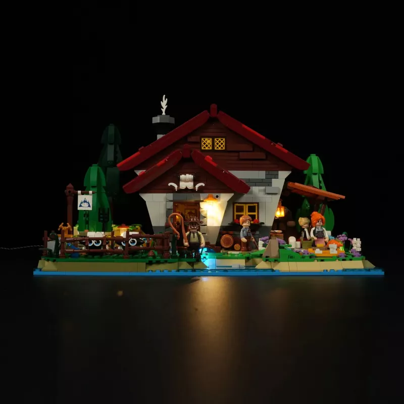 Lumibricks LED osvetľovacia sada pre LEGO Ideas A-Frame Cabin (sada 21338) - pastierska chata