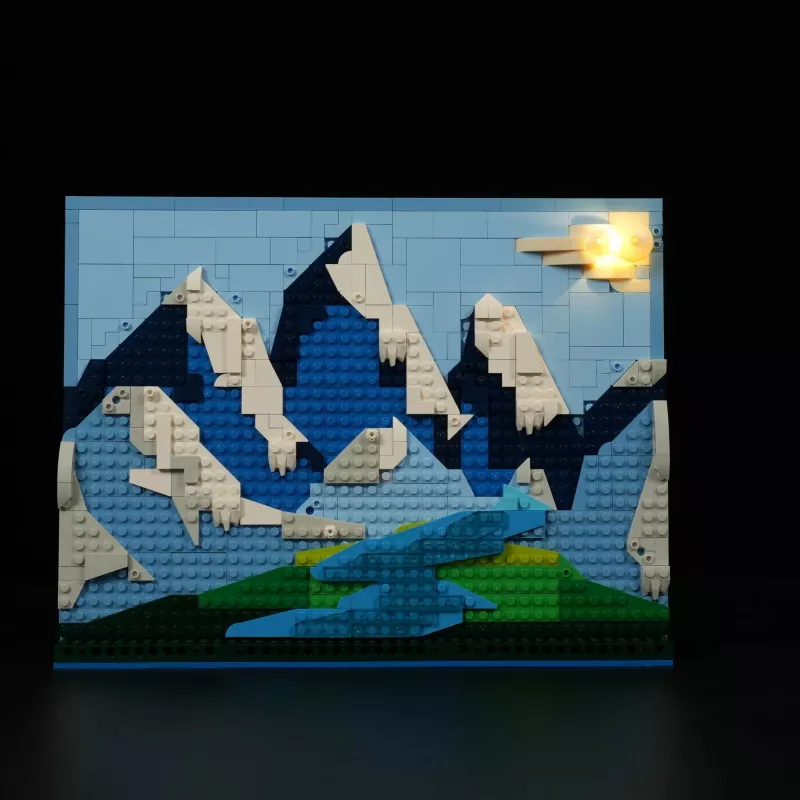 Lumibricks LED osvetľovacia sada pre LEGO Ideas A-Frame Cabin (sada 21338) - pastierska chata