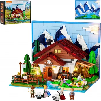 Lumibricks LED osvetľovacia sada pre LEGO Ideas A-Frame Cabin (sada 21338) - pastierska chata
