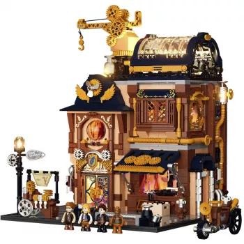 Lumibricks Steampunk Memory Shop DIY miniatúrna stavebnica domčeka