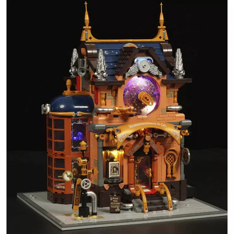 Lumibricks Steampunk Memory Shop DIY miniatúrna stavebnica domčeka