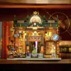 Lumibricks Steampunk Time Rift Library DIY miniatúrna sada knižného kúta