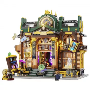 Lumibricks Steampunk Time Rift Library DIY miniatúrna sada knižného kúta