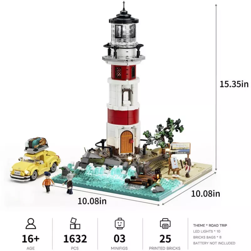 Lumibricks Sunrise Lighthouse stavebnica s LED osvetlením