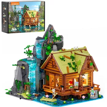 Lumibricks Waterfall Hut stavebnica s LED osvetlením