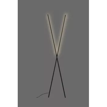 LUMINAIRE FLOOR 20W LED 1100LM čierna stojaca lampa
