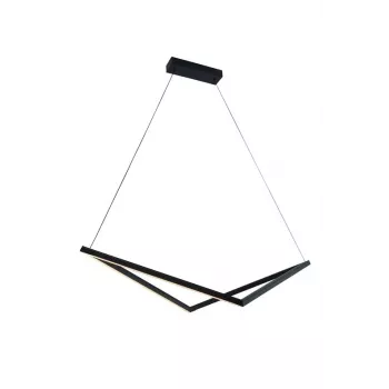 Závesné svietidlo 32W LED čierne 1920lm