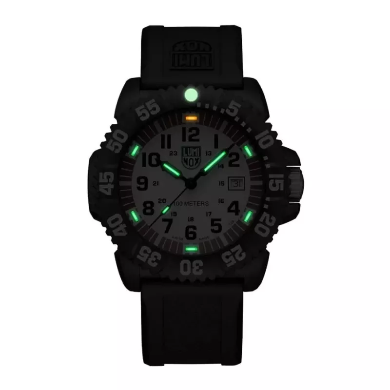 LUMINOX Atacama Field Automatic 1900 Series X2.2057 pánske hodinky 44mm čierny ciferník čierny kožený remienok
