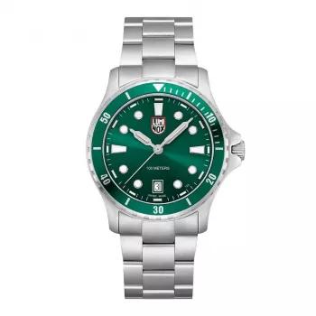 LUMINOX Pánske hodinky XS.0957 42mm Swiss Quarz Zelený ciferník Nylonový remienok