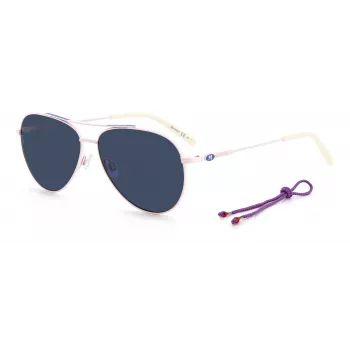 M MISSONI dámske slnečné okuliare MMI0078S3ZJ - čierny acetátový rám, sivé gradientové polykarbonátové sklá, 58/13/145 mm