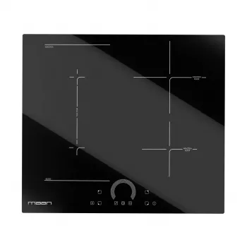 MAAN PIND604LRC1 vstavaná indukčná varná doska so 4 varnými zónami, Touch-Slider, PowerBoost, časovač, detská poistka, bezrámová sklokeramika, 7,4 kW, čierna