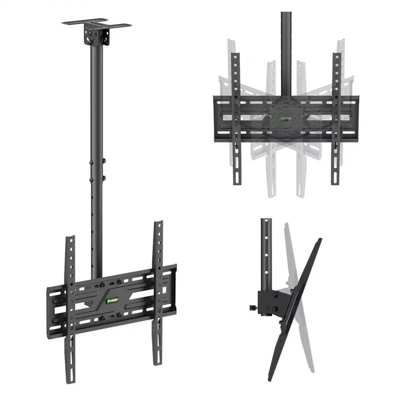 MACLEAN MC-175 stropný držiak pre 37–75 palcové televízory, 50 kg, VESA 400x400, čierny