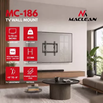 MACLEAN MC-186 naklápací TV držiak na stenu pre 13-43