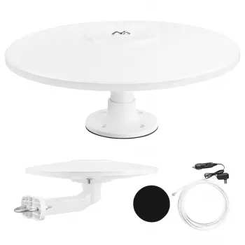 Maclean MCTV-103 aktívna všesmerová anténa pre DVB-T/T2 HEVC pre obytný automobil, 12V