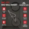 Maclean nástenný držiak na bicykel, max. zaťaženie 35 kg, nastaviteľný uhol sklonu, oceľ, MC-171