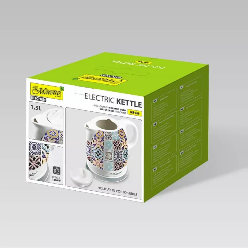 Maestro MR-066 Ceramika rýchlovarná kanvica 1,7L 2200W modrá