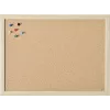 Magnetoplan nástenka s dreveným rámom 1000 x 600 mm, lisovaný prírodný korok, samohojivá, nástenná montáž, na pripínanie poznámok, memo a fotiek (121924)