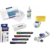 MAGNETOPLAN HOLTZ 12299 sada príslušenstva k bielej tabuli - viacfarebná (čierna, modrá, zelená, červená) s fixkami, magnetmi, hubkou, handričkou a čistiacou tekutinou