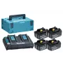 Makita 197970-3 18V LXT lítium-iónová batéria a nabíjačka sada (5,0Ah, BL1850B, DC18RC)