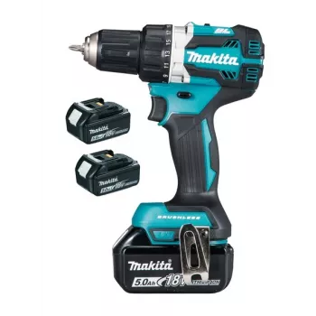 Makita DDF484RT3J 18V bezuhlíkový akumulátorový skrutkovač s 3x 5,0Ah batériami, 54 Nm