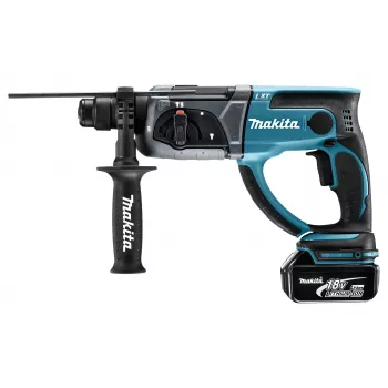 Makita DHR202RTJ 18V LXT akumulátorové kombinované kladivo – SDS-Plus, sada 2x5.0Ah s nabíjačkou a kufrom Makpac