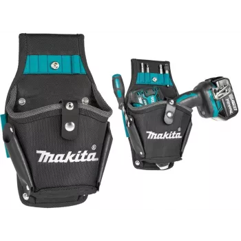 Makita E-15154 Ultimate Series puzdro na vŕtačky, ťažká 1680D polyester, čierna s modrými akcentmi, univerzálne pre akumulátorové vŕtačky a rázové uťahovačky