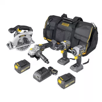Makita NEUES 4-TEILIGES WERKZEUGSET 18V LXT bezkartáčová kombinovaná súprava (2x4,0 Ah)