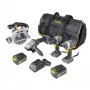 Makita NEUES 4-TEILIGES WERKZEUGSET 18V LXT bezkartáčová kombinovaná súprava (2x4,0 Ah)