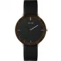 MAM MAM621 unisex analógové hodinky 39 mm čierny ciferník čierny kožený remienok