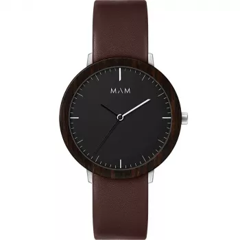 MAM MAM627 unisex hodinky 39 mm čierny ciferník čierny mesh remienok Miyota quartz