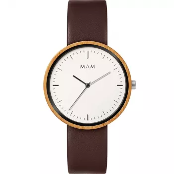 MAM MAM650 unisex hodinky 39 mm ebenové drevo a ušľachtilá oceľ
