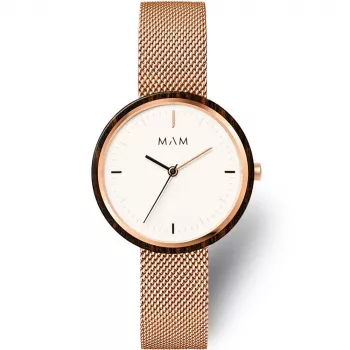 MAM MAM664 unisex hodinky 33mm čierny ciferník remienok z udržateľnej kože