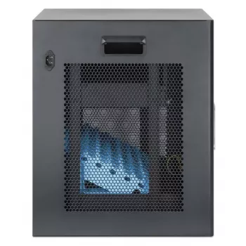 Manhattan 10-bay nabíjacia skrinka na notebooky desktop cez AC adaptér (EU) – uzamykateľný oceľový vozík pre notebooky do 16 palcov, iPady, MacBooky, Chromebooky