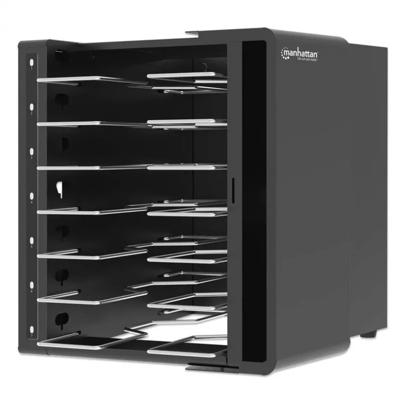 Manhattan nabíjacia skriňa na notebooky USB-C so 7 pozíciami, 65 W na port, uzamykateľná (181297)