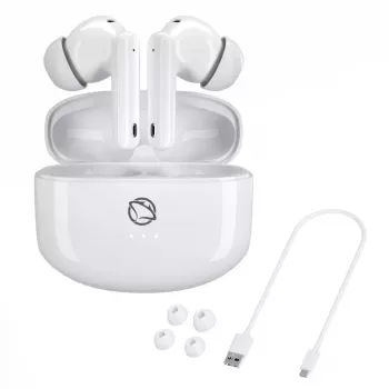 Manta MTWS008W Rytmo White True Wireless Bluetooth 5.0 Slúchadlá s nabíjacím puzdrom