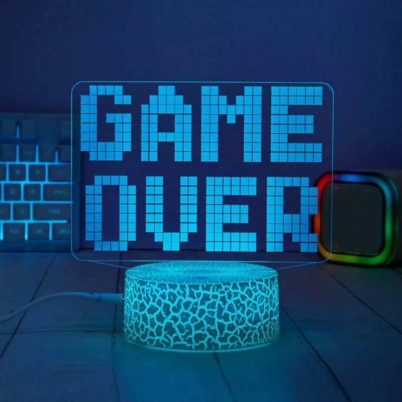 Manta SNL123RGB LED lampa svetelná dekorácia Game 3 RGB 3D