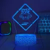 Manta SNL123RGB LED lampa svetelná dekorácia Game 3 RGB 3D