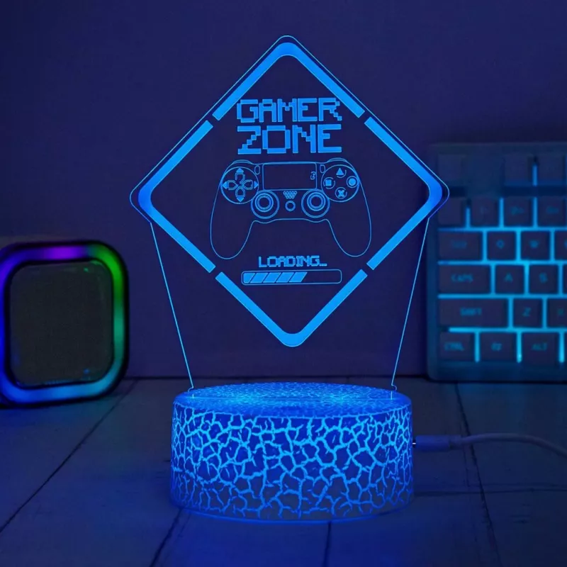Manta SNL123RGB LED lampa svetelná dekorácia Game 3 RGB 3D