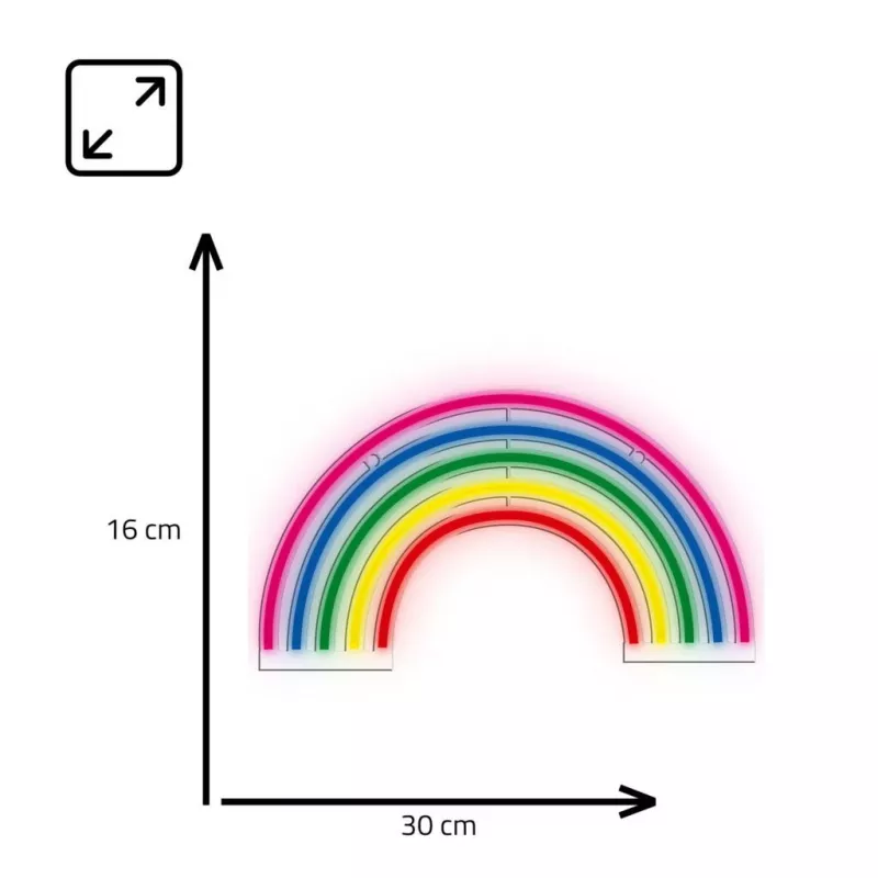 Manta SNL33MTT Style Neon RAINBOW RGB LED pásik 3 m USB